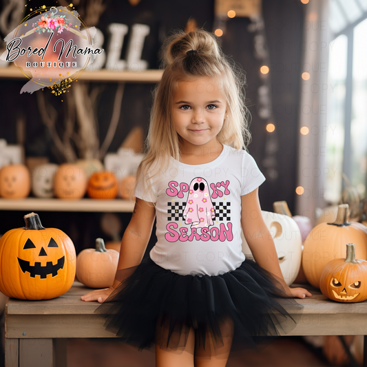 Pink Spooky Season Kids T-Shirt