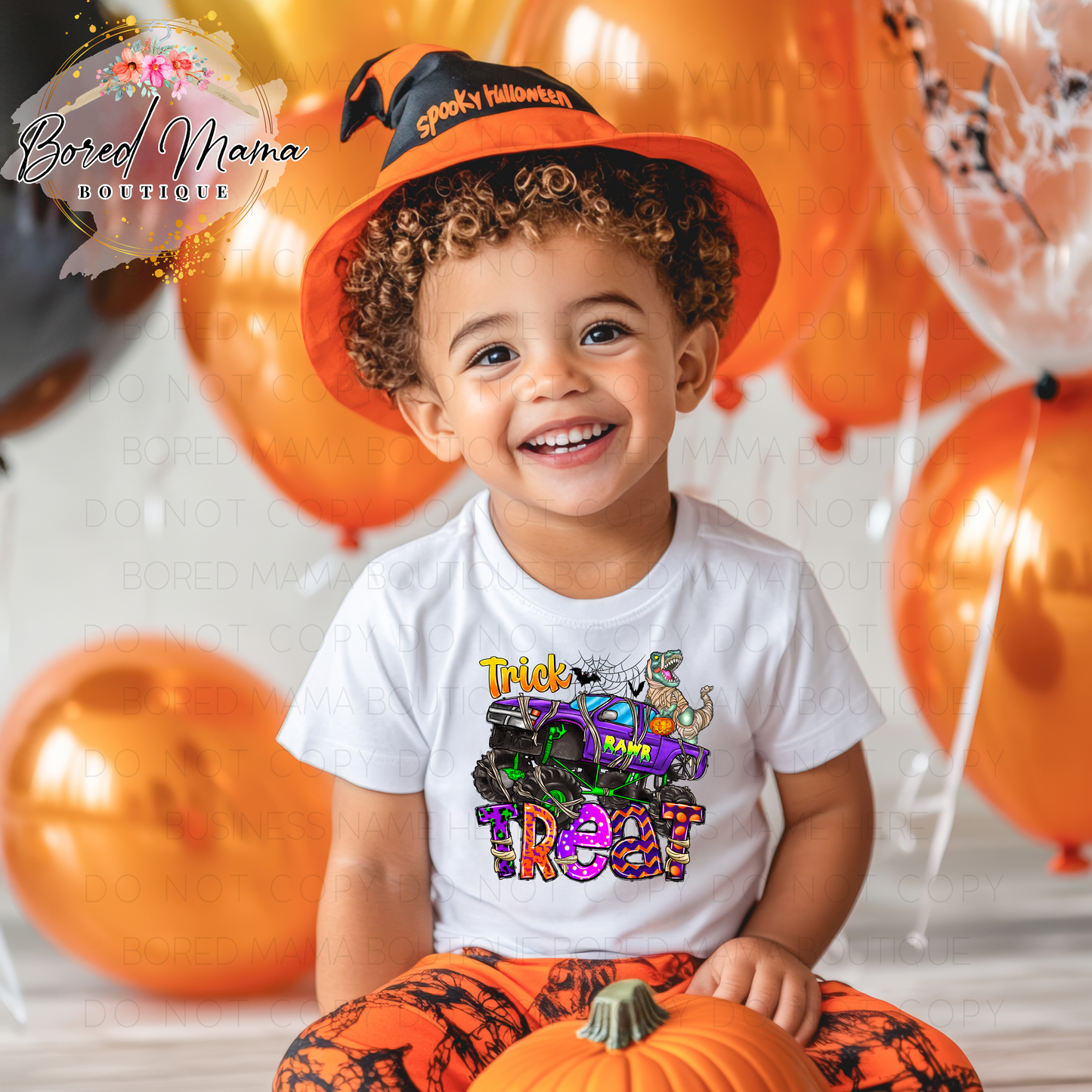 Trick Rawr Treat Kids T-Shirt