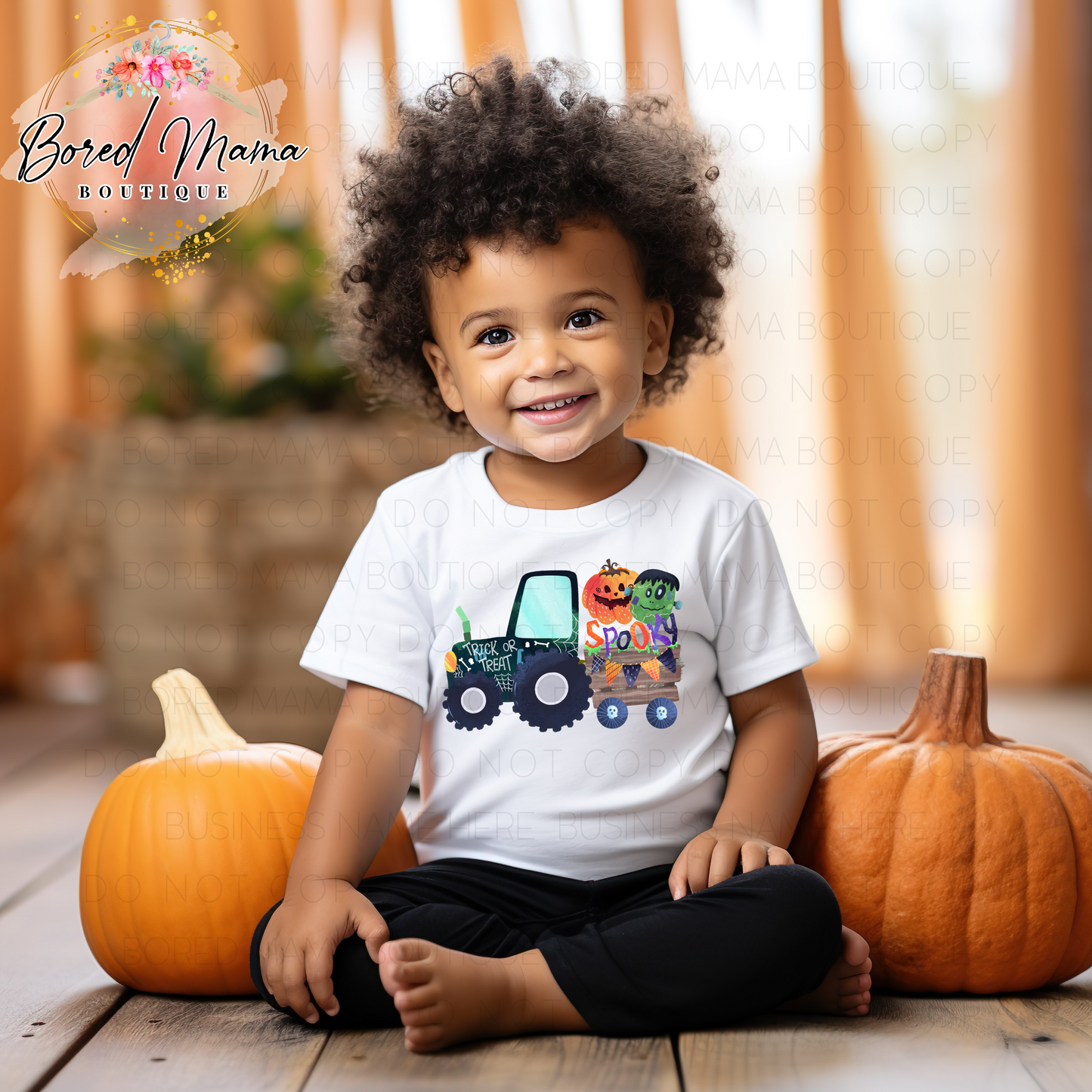 Trick or Treat Tractor Kids T-Shirt