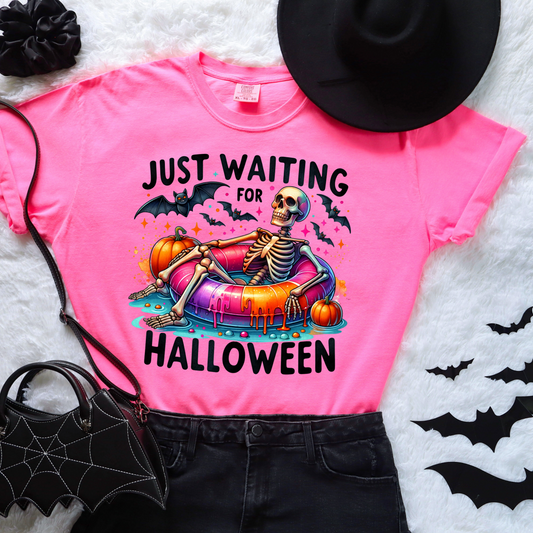 Just waiting for Halloween(Neon Pink)