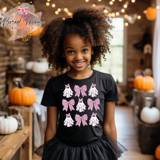 Ghosts & Bows Kids T-Shirt