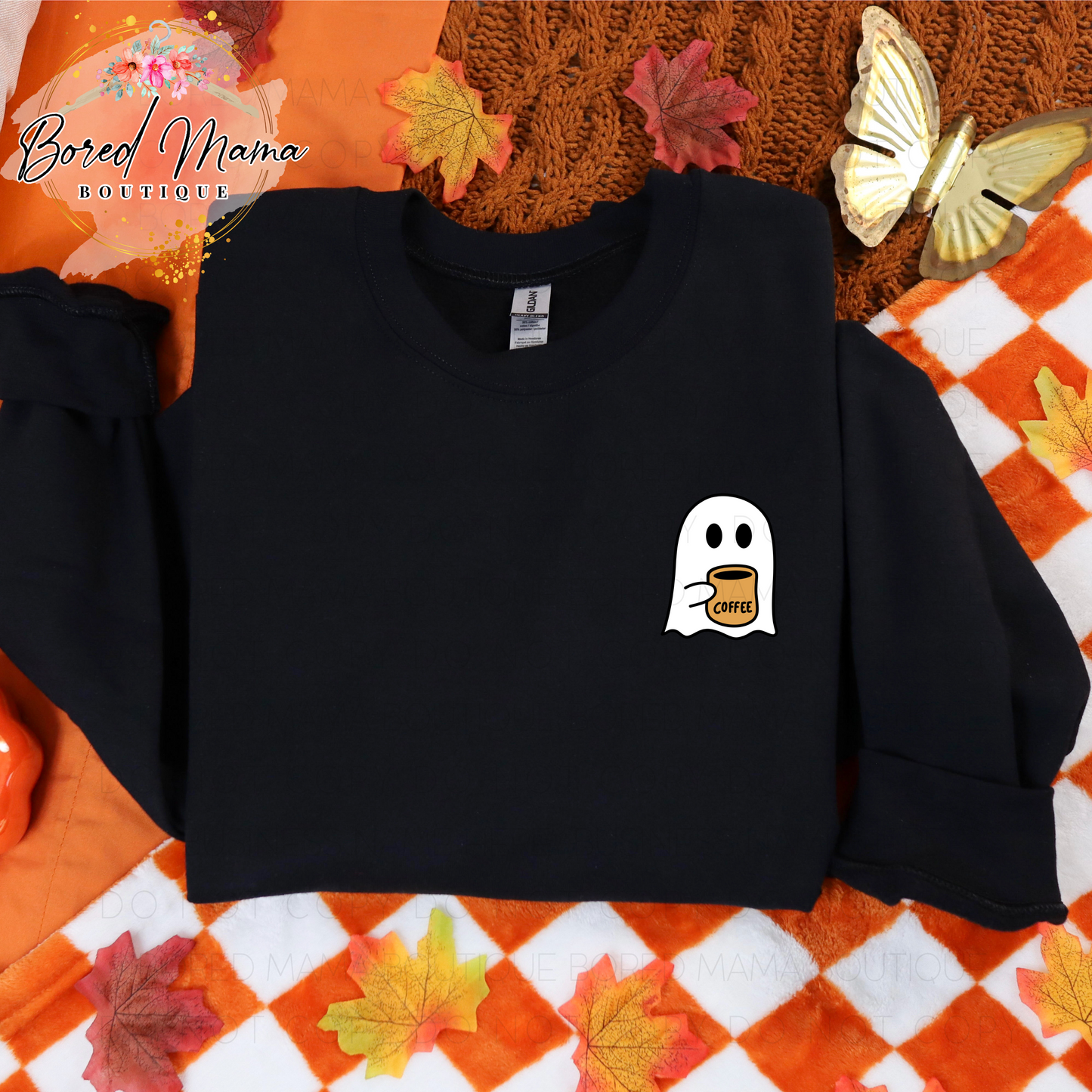 Ghost With Coffee Sweatshirt