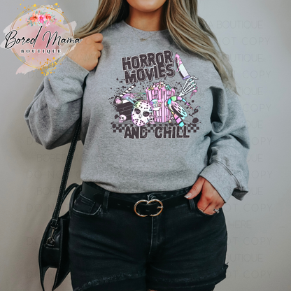 Horror Movies And Chill Sweatshirt